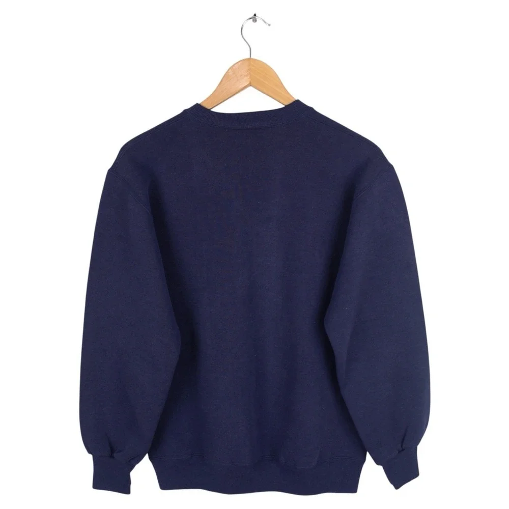 Vintage University of Michigan Wolverines Crewneck Sweatshirt Navy Size Medium